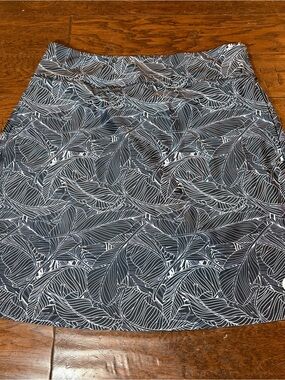 Moteepi Skort Skirt Golf Tennis Pickleball Travel Knee Length Large Black White